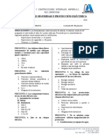 Examen Sobre Seguridad y Protección Eléctrica