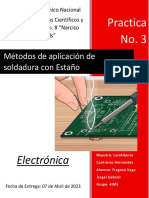 Practica No.3 (Metodo de Soldadura Con Estaño)