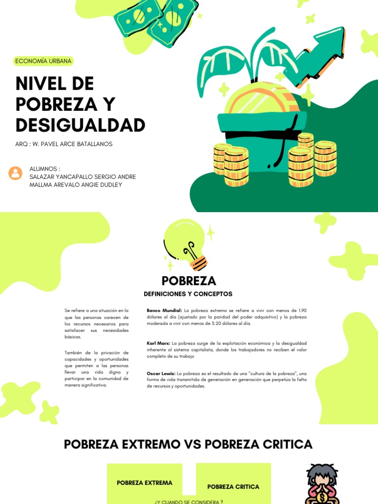 Pobreza y Desigualdad | PDF | Pobreza | Pobreza e indigencia