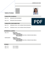 Curriculum Vitae Sencillo para Llenar en Word