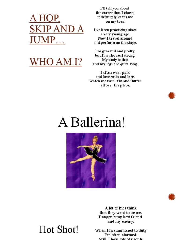 Careers in Rhyme: Fun Job Descriptions | PDF | Language Arts & Discipline