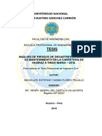 MANTENIMIENTO DE CARRETERAS DAÑADAS POR SISMOS