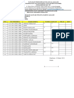 Daftar Hadir Peserta