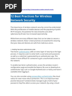 12 Best Practices For Wireless Network Security