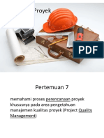 Pertemuan 7 - Quality Mangement for Planning Process