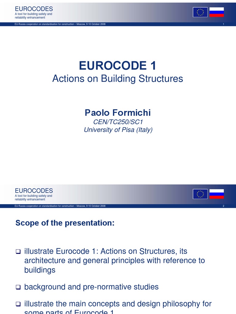 EuroCode 1 PDF Snow Reliability Engineering