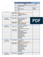 Jadwal Latihan Penggalang