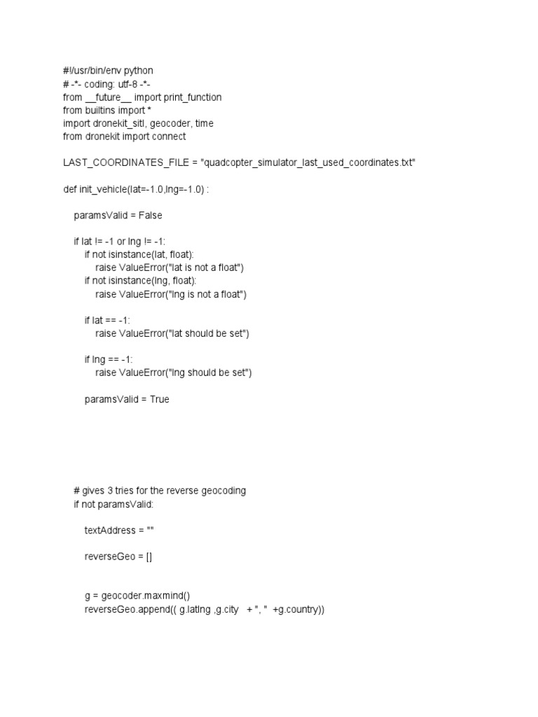 Quadcopter Simulator - Py | PDF