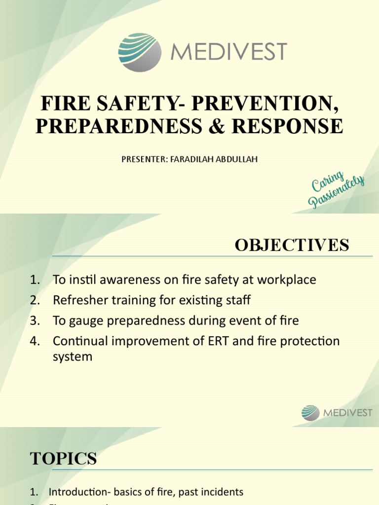 Fire Safety and Emergency Preparedness | PDF
