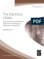 The Electronic Library - Vol. 23 No. 1 2005 Electronic Books by David Raitt (Editor)