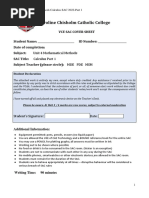 12 MM Calculus SAC Part 1 - 2022