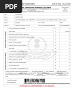 Indian Income Tax Return Acknowledgement: Acknowledgement Number:312151100280623 Date of Filing: 28-Jun-2023