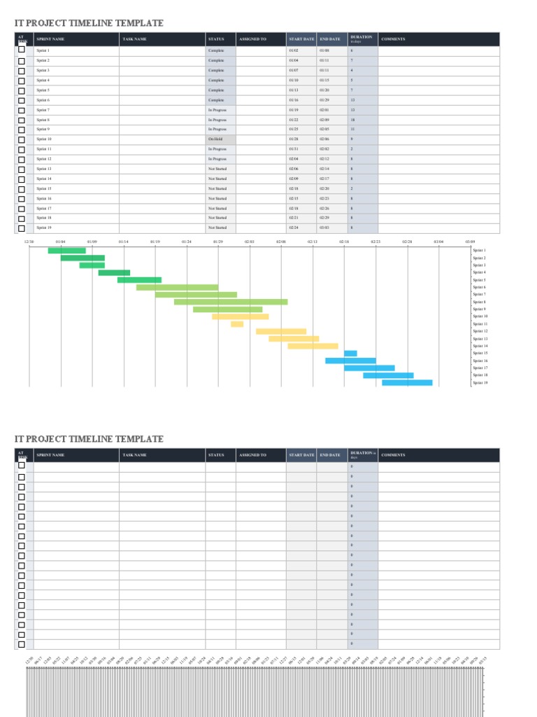 IC IT Project Timeline 10649 | PDF