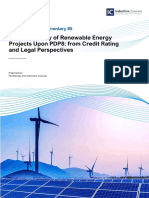 The Bankability of Renewable Energy Projects Upon PDP8 From Credit Ratings and Legal Perspectives