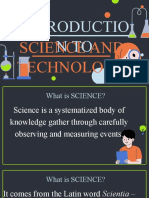 Introduction To Science and Technology