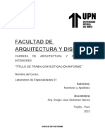 JP - Formato para Informes, Memorias, Ect UPN - FAD 2023-0
