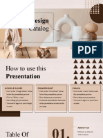Beige and Brown Modern Interior Design Catalogue Presentation