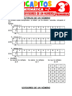 Multiplos y Divisores de Un Numero para Tercer Grado de Primaria