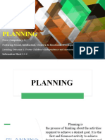 Information Sheet 3.1-2 - Planning