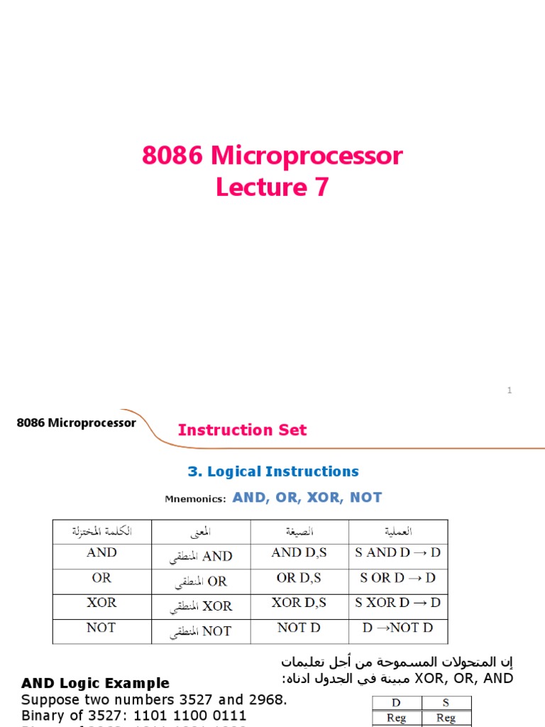 7th Lecture Instrection Set Pdf