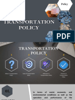 Transportation Policies