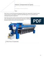 Filter Press Definition Components Types