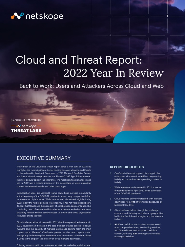 Cloud and Threat Report 2022 Year in Review | PDF | Malware | World ...