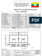 Design Drawing For Classroom Building TYPE: CR60-80B