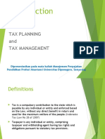 Introduction of Tax Planning