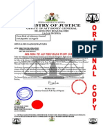 Attorney General Mandate Authorization Letter For Willie