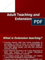 Topic 6 Adult Teaching and Extension
