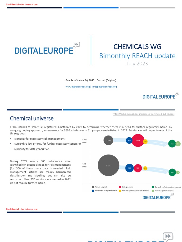 REACH Update On SVHC and Restrictions2023 July PDF Polyvinyl