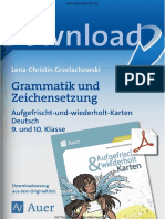 Grammatik Und Zeichensetzung