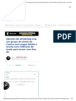 (Nicho de Apostas) Crie Um Grupo de Sinais de Casino Sem Pagar NADA e Encha Com Milhares de Leads para Lucrar Com Rev SH