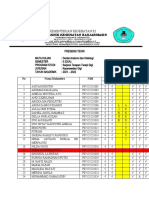 Absensi Dental Anatomi Dan Histologi Div SMT 2 Sebelum Uts