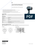 Beta52a Spec Sheet