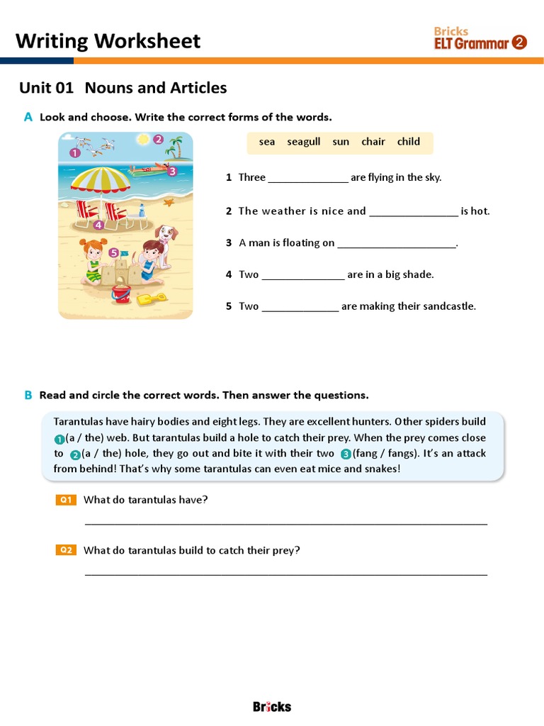 Bricks ELT Grammar Exercises for Kids | PDF | Language Arts ...