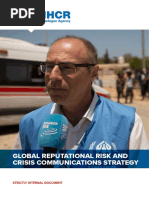 UNHCR Global Reputational Risk and Crisis Communications Strategy ...