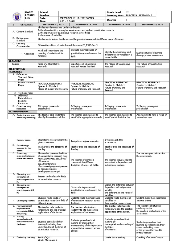 Week 4 | PDF | Learning | Teachers