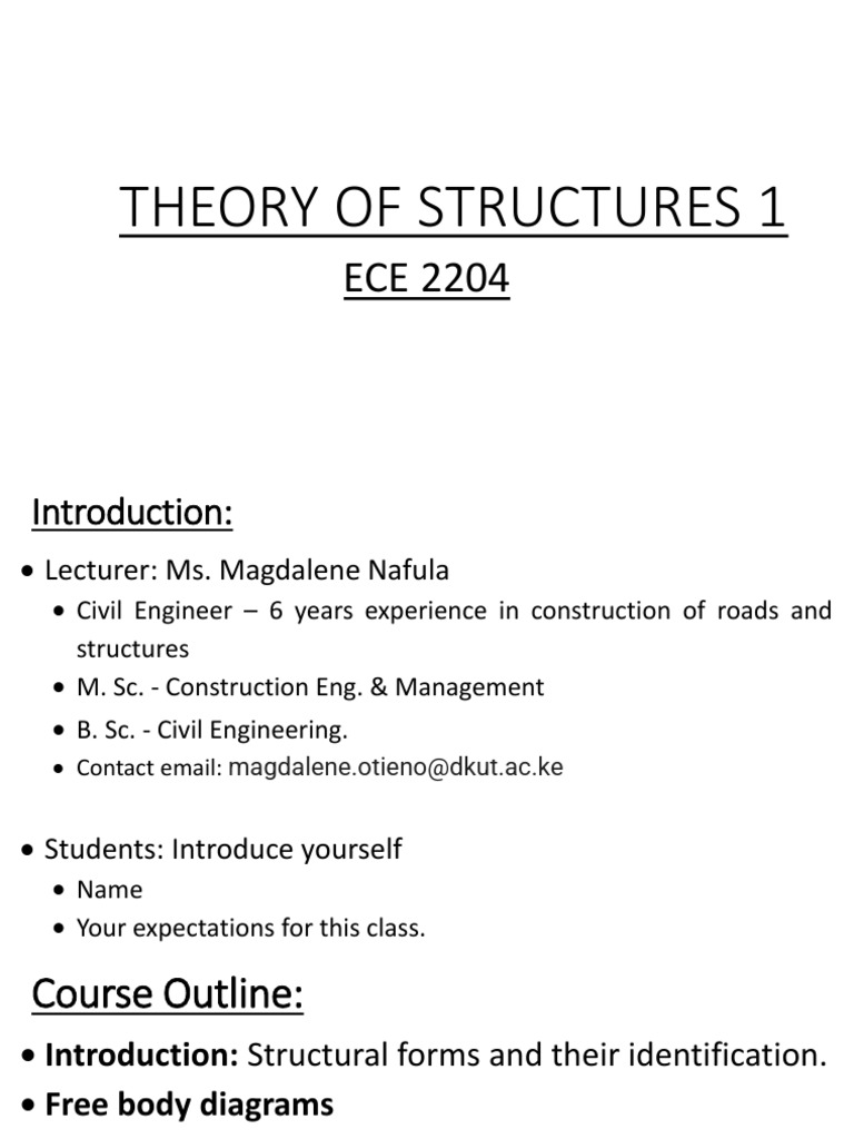 Lecture 1 - ToS 1 - Introduction - Structural Forms and Their ...