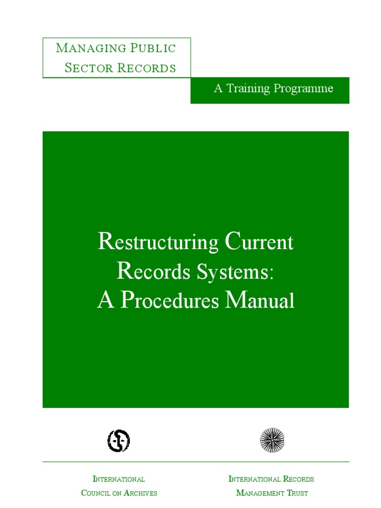 R C R A P M: Estructuring Urrent Ecords Systems: Rocedures Anual | PDF ...