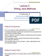 Writing Java Methods: Msury - Mahunnah@ifm - Ac.tz
