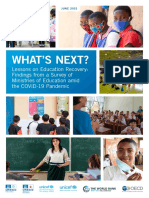 What'S Next?: Lessons On Education Recovery: Findings From A Survey of Ministries of Education Amid The COVID-19 Pandemic