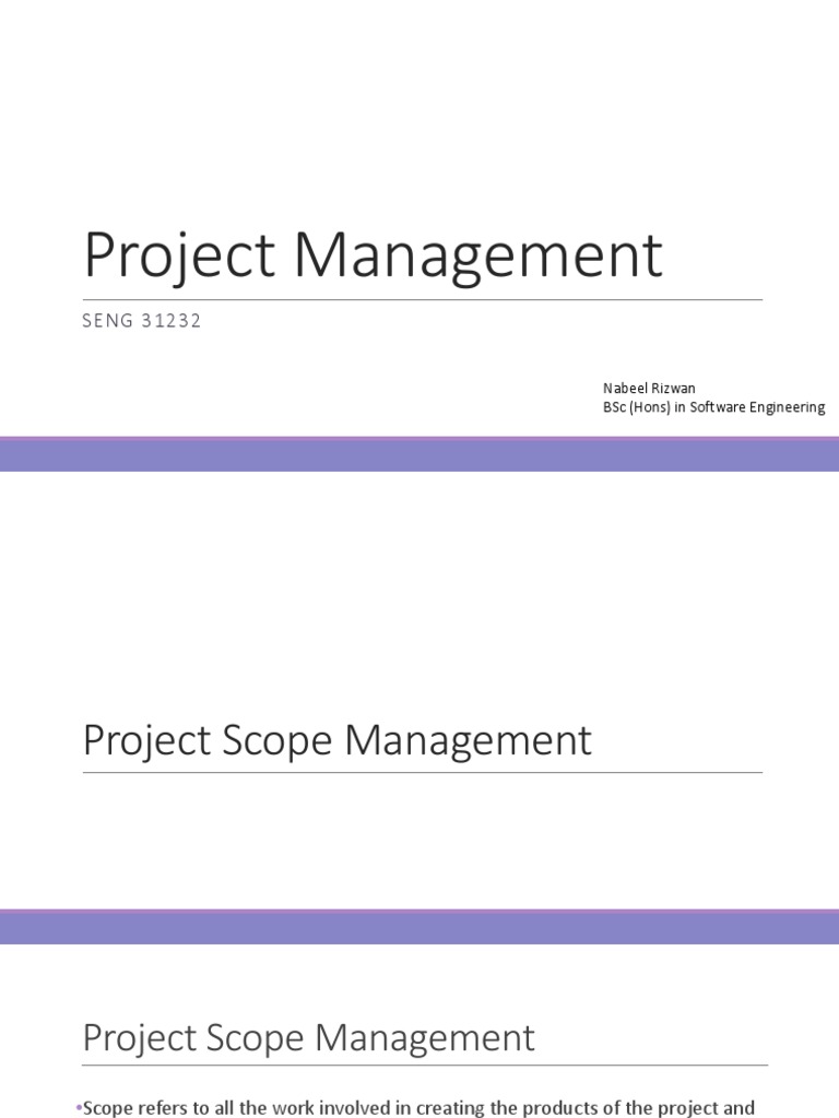Scope and Time Management | PDF | Systems Theory | Business