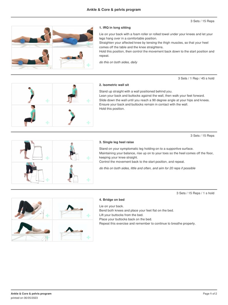 Exercise Program - 1683388350, PDF, Foot