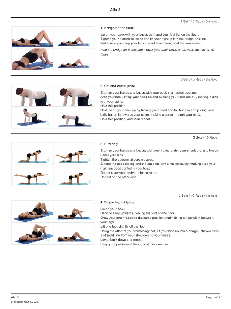 Lower Back Strengthening Exercises | PDF | Pelvis | Foot