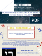 Caderno Rosh Chodesh Elul - Virgem