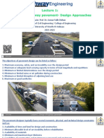 Lecture 1 Design of highway pavement- Design Approaches