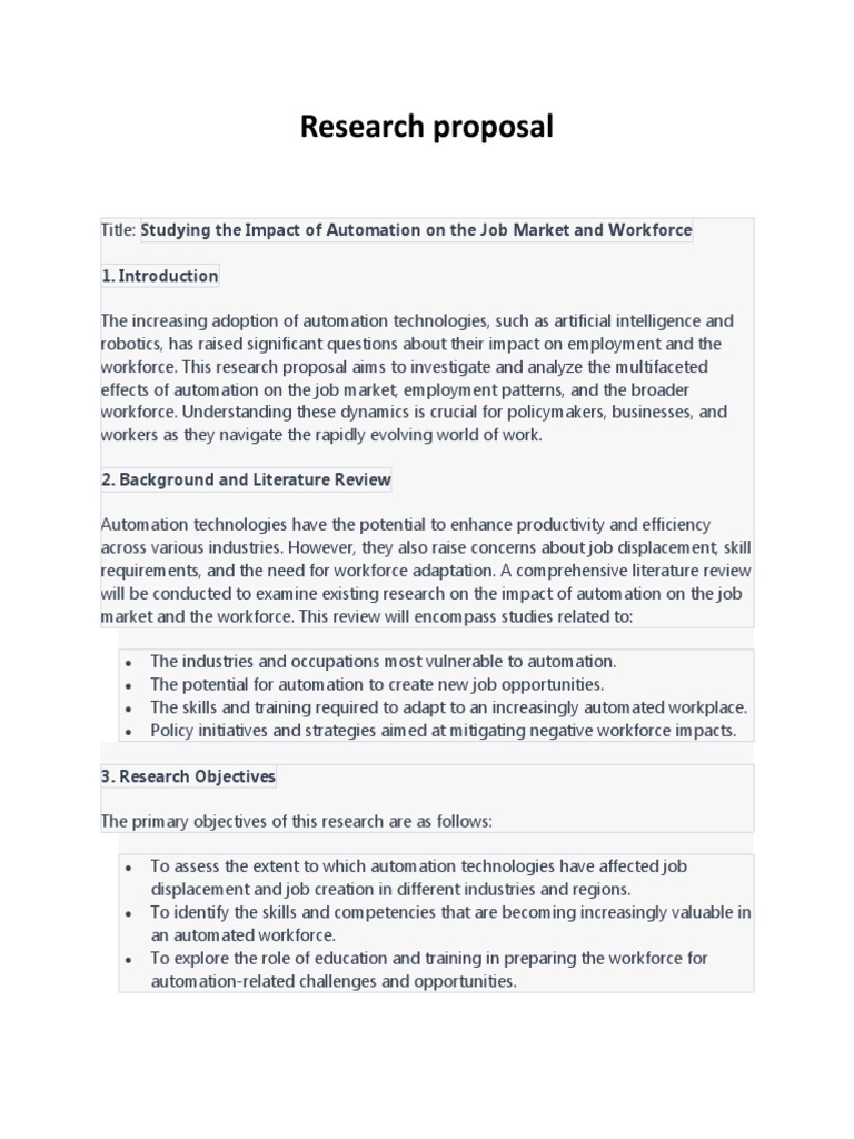 Impact of Automation on Job Market | PDF