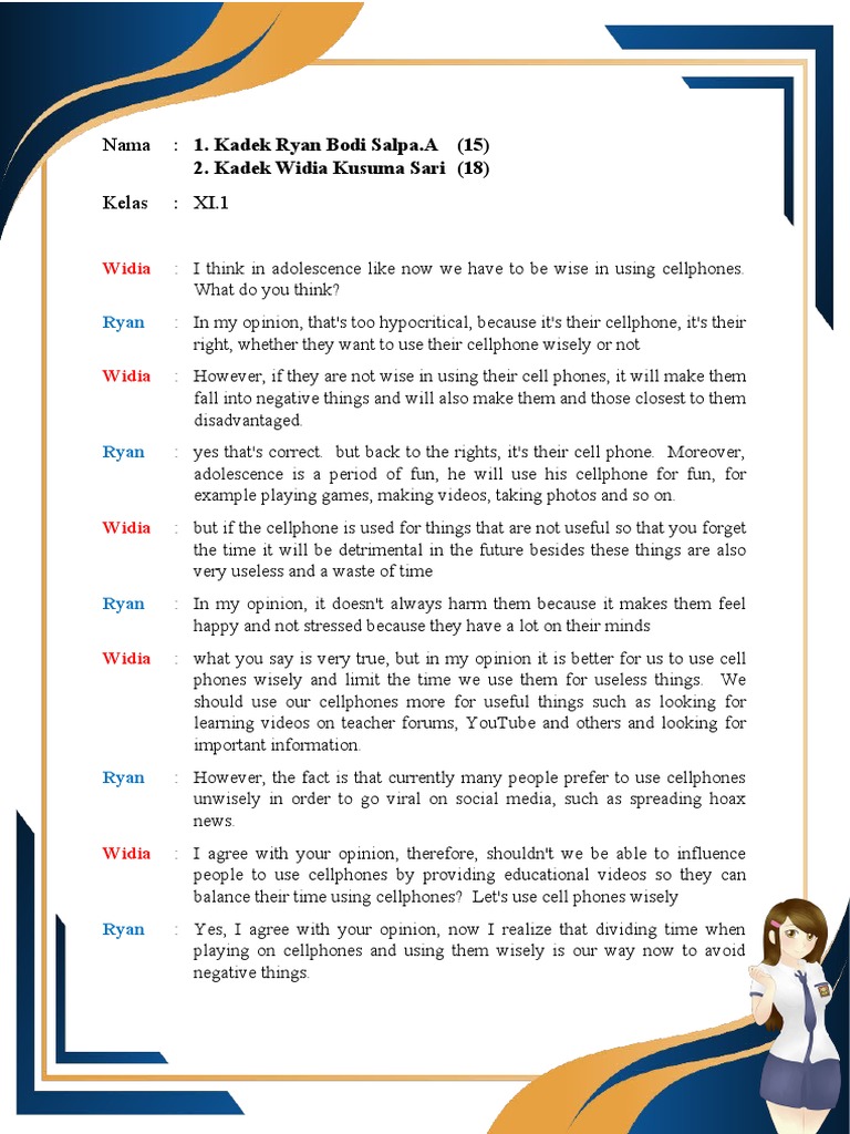 Dialog Bahasa Inggris | PDF | Mobile Phones | Mass Media